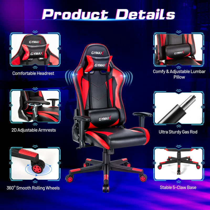 Gaming Chair Adjustable Swivel Racing Style Computer Office Chair