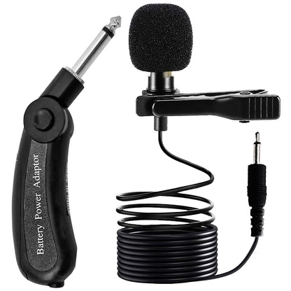 5Core Lavalier Microphone Clip on Professional Grade 3.5Mm Lav Lapel Mic Omnidirectional