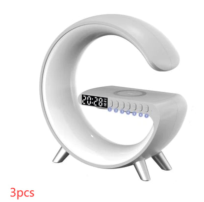 2023 New Intelligent G Shaped LED Lamp Bluetooth Speake Wireless Charger Atmosphere Lamp App Control for Bedroom Home Decor